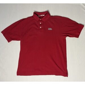 Cutter & Buck Ole Miss Rebels Polo Shirt Men's XL Red Short Sleeve Embroidery